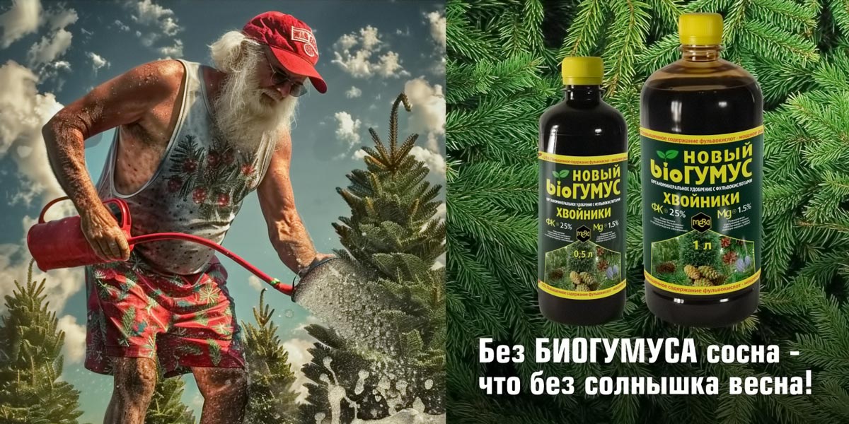 Без биогумуса сосна – что без солнышка весна!